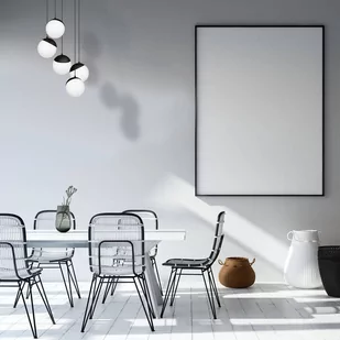 EULUNA Lampa wisząca Sfera 5-punktowa szkło/metal czarna - Lampy sufitowe - miniaturka - grafika 3