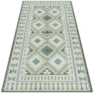 Dywany - Wewnętrzny dywan winylowy Zielone romby 60x90 cm - miniaturka - grafika 1