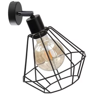 KET Regulowana LAMPA ścienna KET449 metalowa OPRAWA druciany kinkiet czarny - Lampy ścienne - miniaturka - grafika 1