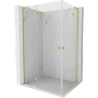 Kabiny prysznicowe - Mexen Mist-H L Duo kabina prysznicowa uchylna 115 x 80 cm, transparent, złota szczotkowana - 8A5L-115L-080P-55-00 - miniaturka - grafika 1