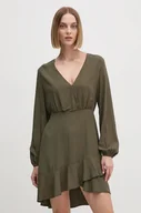 Sukienki - Pepe Jeans sukienka KENDALL kolor zielony mini rozkloszowana PL953610 - miniaturka - grafika 1