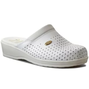 Scholl Klapki Clog Back Guard F20175 1065 410 White - Klapki i japonki damskie - miniaturka - grafika 1