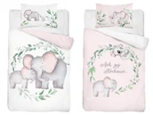 Pościel dla dzieci - Detexpol, Maya Moo, Pościel do łóżeczka, bambusowa, Słoń, 100x135 - miniaturka - grafika 1