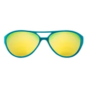 Okulary przeciwsłoneczne - Okulary zielone lustrzane soczewki + etui 36m+ - miniaturka - grafika 1