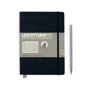 Notesy i bloczki - Leuchtturm, Notes Medium, 121 stron, kratka czarny - miniaturka - grafika 1