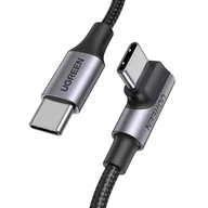 Kable USB - Kabel USB-C do USB-C, kątowy UGREEN US334 5A, PD 100W, 2m (czarny) - miniaturka - grafika 1