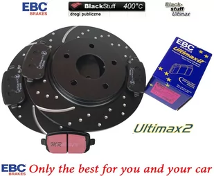 Tylne klocki Ultimax2 + NAWIERCANE NACINANE tarcze hamulcowe 305mm EBC seria GD Volkswagen Routan - Tarcze hamulcowe - miniaturka - grafika 2