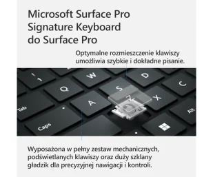 Microsoft Surface Signature Pro Keyboard Czarny - Części i akcesoria do laptopów - miniaturka - grafika 5