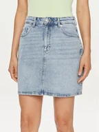 Spódnice - Vero Moda Spódnica jeansowa Tessa 10301536 Niebieski Regular Fit - miniaturka - grafika 1