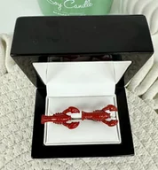 Spinki do mankietów i krawatów - SPINKI DO MANKIETÓW koszuli mankietu homar - miniaturka - grafika 1