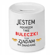 Skarbonki - SKARBONKA DLA PIEKARZA JESTEM PIEKARZEM PREZENT z Nadrukiem ze Zdjęciem - miniaturka - grafika 1