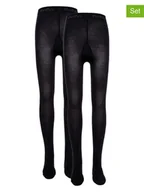 Rajstopy dziecięce - ewers Rajstopy (2 pary) w kolorze czarnym - miniaturka - grafika 1