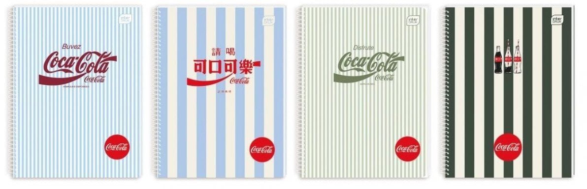 Kołozeszyt A5/100K kratka M Soft Touch Cola 5szt