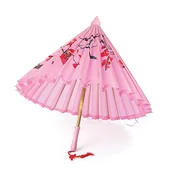Parasole - Bristol Novelty BA794 parasol z jedwabiu, różowy, damski, rozmiar uniwersalny - miniaturka - grafika 1