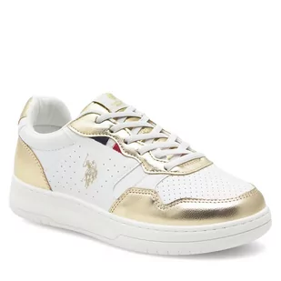 Sneakersy U.S. Polo Assn. DENNY004A Złoty - Buty dla dziewczynek - miniaturka - grafika 1