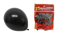 Balony i akcesoria - Balony lateksowe CZARNE zestaw 25 szt średnica ok 25cm - miniaturka - grafika 1