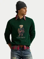 Bluzy męskie - Polo Ralph Lauren Bluza 710981794001 Zielony Regular Fit - miniaturka - grafika 1