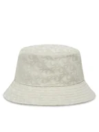 Czapki damskie - Calvin Klein Kapelusz Logo Jacquard Bucket Hat LV04K5059G Beżowy - miniaturka - grafika 1