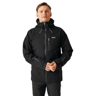 Kurtki męskie - Regatta Męska Kurtka Przeciwdeszczowa Okara Czarny, Rozmiar: XL - miniaturka - grafika 1