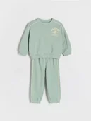 Bluzy i sweterki niemowlęce - Reserved - Bawełniany komplet - miętowy - miniaturka - grafika 1
