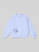 Swetry dla chłopców - Bluza z nadrukiem z motywem i okrągłym dekoltem - miniaturka - grafika 1