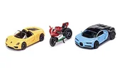 Figurki dla dzieci - Siku SUPER sports car and motorcycle 6313 - miniaturka - grafika 1