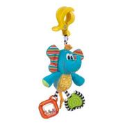 Zawieszki dla dzieci i niemowląt - Playgro Słonik z klipsem do zawieszenia 0182852 - miniaturka - grafika 1