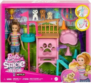 Lalka Stacie plac zabaw pieskw Barbie (HRM10) - Lalki dla dziewczynek - miniaturka - grafika 1