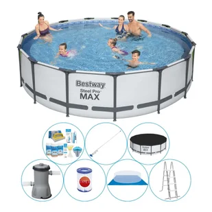 Basen kombi - Bestway Steel Pro MAX 427x107 cm okrągły - Baseny ogrodowe - miniaturka - grafika 1