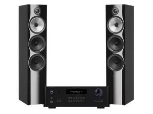 Rotel RA-1592 MK II (czarny) + 703 S2 (czarny) - Zestawy stereo - miniaturka - grafika 1