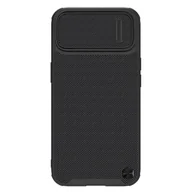 Etui i futerały do telefonów - Nillkin Textured S Magnetic Case etui iPhone 14 pokrowiec MagSafe z osłoną na aparat czarny - miniaturka - grafika 1