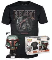 Figurki kolekcjonerskie - star wars - pop n° 462 - boba fett metal effect + tee (s) - miniaturka - grafika 1