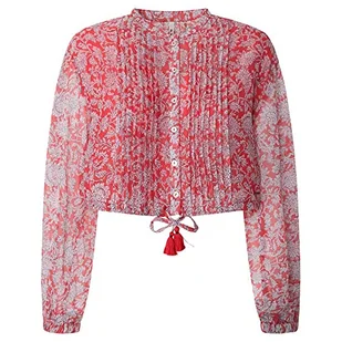 Pepe Jeans Bluzka damska Brianna, wielokolorowa, M, multi, M - Bluzki damskie - miniaturka - grafika 1