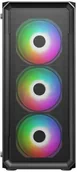 Obudowy komputerowe - VeinX case HERMES MESH Mid Tower, ATX, 1xUSB 3.0, 2xUSB 2.0, 4x ARGB Fan, ARGB Controller, černá VX-HE19A - miniaturka - grafika 1
