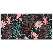Podkładki na biurko - Mata z nadrukiem na biurko Kwiaty vintage 120x60 cm, Dywanomat - miniaturka - grafika 1