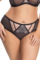 Majtki damskie - Gorsenia K646 Capri czarny S Majtki brazyliany - miniaturka - grafika 1