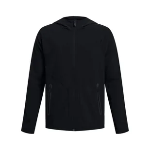 Chłopięca bluza treningowa rozpinana z kapturem Under Armour UA B Unstoppable Full Zip - czarna - Bluzy damskie - miniaturka - grafika 1