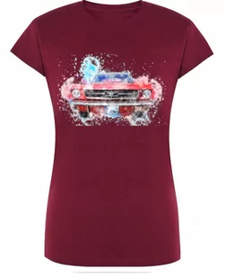 T-Shirt damski nadruk kolorowy MUSTANG r.L - Koszulki i topy damskie - miniaturka - grafika 1