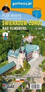 Plan miasta - Świeradów-Zdrój 1:10 000 - mapa - Obcojęzyczne przewodniki, mapy i atlasy - miniaturka - grafika 1