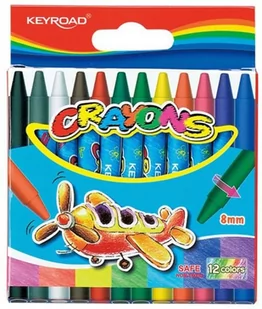 KEYROAD Kredki świecowe KEYROAD, 12szt., mix kolorów KR971303 - Przybory szkolne KEYROAD Kredki świecowe KEYROAD, 12szt., mix kolorów KR971303 - Przybory szkolne - miniaturka - grafika 2