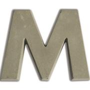 Decoupage - Aladine Litera M z betonu - miniaturka - grafika 1