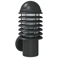 Lampy ogrodowe - vidaXL Kinkiet zewnętrzny, czarny, stal nierdzewna - miniaturka - grafika 1