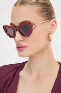 Gucci okulary przeciwsłoneczne damskie kolor czerwony GG1565S - Okulary przeciwsłoneczne - miniaturka - grafika 1