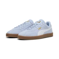 Buty trekkingowe damskie - Sneakersy zamszowe unisex PUMA Club II PUMA Haute Tropic White Gold Blue - miniaturka - grafika 1