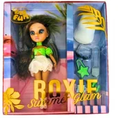 Lalki dla dziewczynek - Elefun Roxie Summer Glam Lalka brunetka + akcesoria - miniaturka - grafika 1