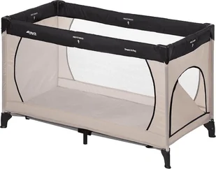 Hauck Dreamn Play Plus 60 x 120 cm boczne wyjście Beige/Grey - Łóżeczka i kojce - miniaturka - grafika 1
