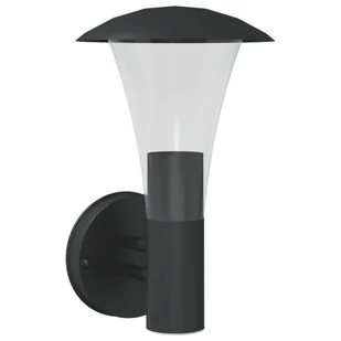 vidaXL Kinkiet zewnętrzny, czarny, stal nierdzewna - Lampy ogrodowe - miniaturka - grafika 1