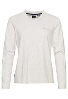 Koszulki i topy damskie - Superdry Vintage Logo L/S Top W6011645A Glacier Szary Marl 14 Kobieta, Glacier Grey Marl, 40 - grafika 1