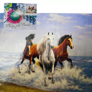 Norimpex Malowanie po numerach. Konie 40 x 50 cm - Malowanie po numerach - miniaturka - grafika 1