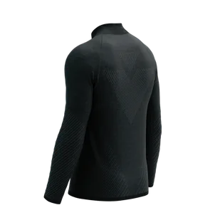 COMPRESSPORT Bluza biegowa męska SEAMLESS ZIP SWEATSHIRT black melange - Bluzy sportowe męskie - miniaturka - grafika 8